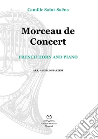 Morceau de concert. French horn and piano. Spartito libro