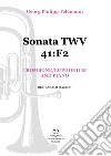 Sonata TWV 41:F2. Trombone/Euphonium and piano. Spartito libro di Telemann Georg Philipp Piazzini A. (cur.)