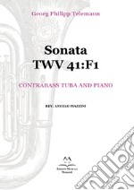 Sonata TWV 41:F1. Contrabass tuba and piano. Spartito libro