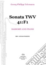 Sonata TWV 41:F1. Bassoon and piano. Spartito libro