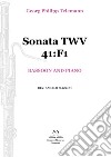 Sonata TWV 41:F1. Bassoon and piano. Spartito libro di Telemann Georg Philipp Piazzini A. (cur.)