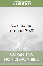 Calendario romano 2020 libro