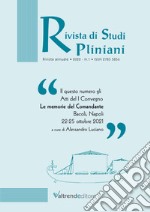 Rivista di Studi Pliniani (2022). Vol. 1 libro