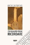 Per quanto posso ricordare libro