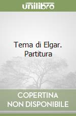 Tema di Elgar. Partitura