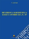 Riflessioni a margine della legge 21 ottobre 2021, N. 147. Ediz. integrale libro