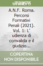 A.N.F. Roma. Percorsi Formativi Penali (2021). Vol. 1: L' udienza di convalida e il giudizio direttissimo. Convegno del 12/01/2021 libro