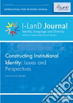 I-LanD Journal. Identity, language and diversity (2019). Vol. 1: Constructing Institutional Identity: Isues and Perspectives libro