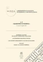 Economia e cultura del Distretto Industriale della sedia. Quaderno di ricerca. Vol. 5