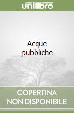 Acque pubbliche libro