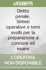 Diritto penale. Sintesi operative e temi svolti per la preparazione a concorsi ed esami libro