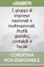 I gruppi di imprese nazionali e multinazionali. Profili giuridici, contabili e fiscali