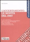 L'accertamento: le novità del 2007 libro