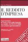 Il reddito d'impresa libro