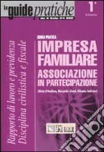 Impresa familiare. Associazione in partecipazione libro