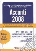 Acconti 2008 libro