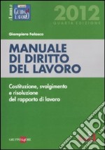 Manuale di diritto del lavoro. Costituzione, svolgimento e risoluzione del rapporto di lavoro libro