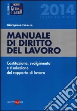 Manuale di diritto del lavoro. Costituzione, svolgimento e risoluzione del rapporto di lavoro