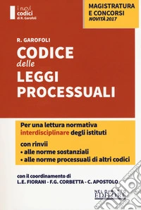 Codice delle leggi processuali con rinvii alle norme sostanziali libro