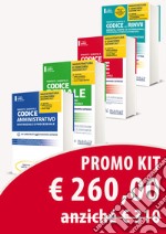 Kit 4 codici magistratura 2017 (Civile, penale, amministratico, civile+penale). Concorso magistratura libro