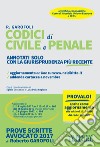 Codici di civile e penale. Annotati solo con la giurisprudenza più recente. Con Contenuto digitale per download e accesso on line libro