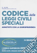 Codice delle leggi civili speciali annotato con la giurisprudenza libro