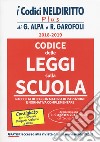 Codice delle leggi sulla scuola libro