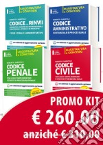 Kit 4 Codici. Codice civile-Codice penale-Codice amministrativo-Codice dei rinvii libro