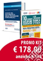 Kit: 10 esperti nelle discipline giuridiche (55 esperti Banca d'Italia). Prova preselettiva e scritta. Manuale + quiz-Codice del fallimento e delle procedure concorsuali. Annotato con dottrina, giurisprudenza e formule libro