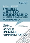 I modelli di atto giudiziario per l'esame di avvocato 2020. Formulario. Criteri e tecniche di redazione. Civile-Penale-Amministrativo. Nuova ediz. libro