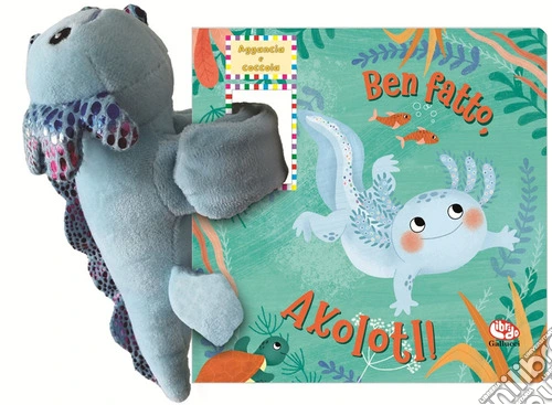Ben fatto, axolotl! Aggancia e coccola. Con peluche