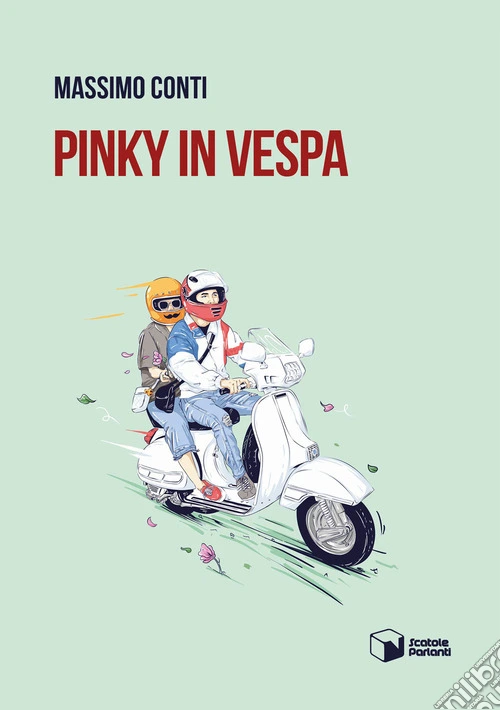 Pinky in Vespa