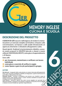 Giochi di Ler memory inglese. Cucina e scuola. Con tessere in cartoncino (I). Vol. 6 libro