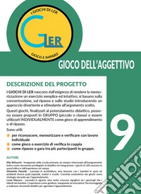 Giochi di LER. Gioco e imparo. Con tessere in cartoncino (I). Vol. 9: Gioco dell'aggettivo libro