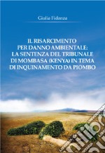 Il risarcimento per danno ambientale: la sentenza del tribunale di Mombasa (Kenya) in tema di inquinamento da piombo libro