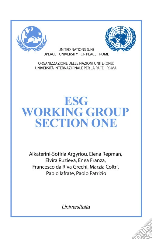 Esg working group section one