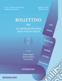 Bollettino della Accademia di filosofia delle scienze umane (2022). Vol. 5/1-2 libro