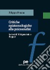 Critiche epistemologiche alla psicoanalisi. Le tesi di Wittgenstein e Popper libro di Fracas Filippo