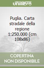 Puglia. Carta stradale della regione 1:250.000 (cm 108x86) libro