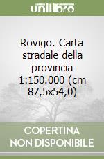 Rovigo. Carta stradale della provincia 1:150.000 (cm 87,5x54,0) libro