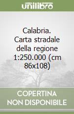 Calabria. Carta stradale della regione 1:250.000 (cm 86x108) libro