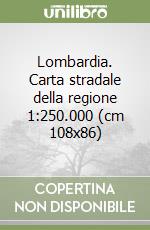 Lombardia. Carta stradale della regione 1:250.000 (cm 108x86) libro