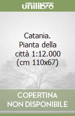 Catania. Pianta della città 1:12.000 (cm 110x67) libro