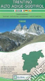Trentino Alto Adige. Carta stradale della regione 1:250.000