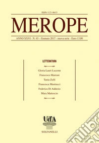 Merope. Vol. 65: Letteratura libro