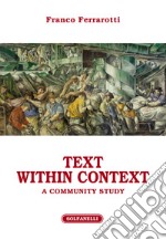 Text within context. A community study libro