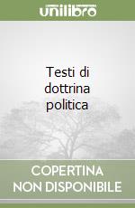 Testi di dottrina politica