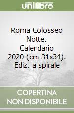 Roma Colosseo Notte. Calendario 2020 (cm 31x34). Ediz. a spirale libro