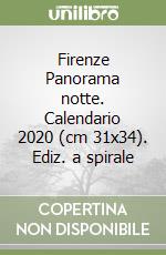 Firenze Panorama notte. Calendario 2020 (cm 31x34). Ediz. a spirale libro