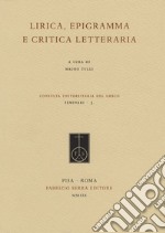 Lirica, epigramma e critica letteraria libro